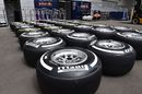 Pirelli tyres at the paddock