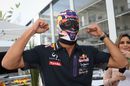 Daniel Ricciardo wears the Lucha Libre mask