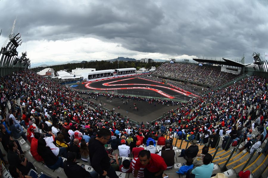 The stadium section at Autódromo Hermanos Rodríguez
