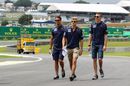 Marcus Ericsson and Raffaele Marciello walk the track