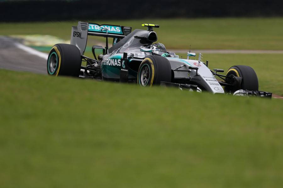 Nico Rosberg on track
