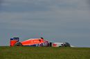 Alexander Rossi on track in the Manor Marussia