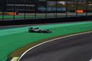 Lewis Hamilton spins off the circuit