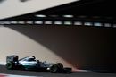 Lewis Hamilton heads to track