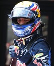 Mark Webber gives the thumbs up after taking pole