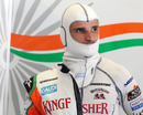Tonio Liuzzi gets suited up ahead of the race