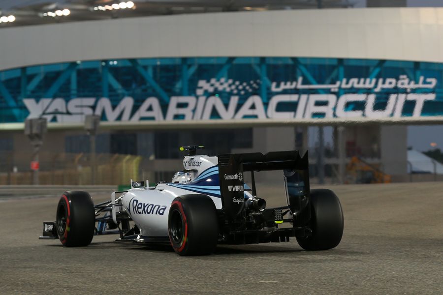 Valtteri Bottas on track in the Williams