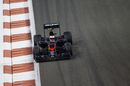 Jenson Button puts the McLaren through its paces