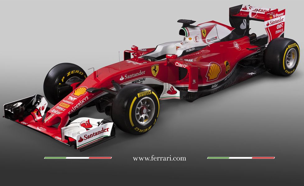 Ferrari launchs its Formula One car for the 2016 season, the SF16-H