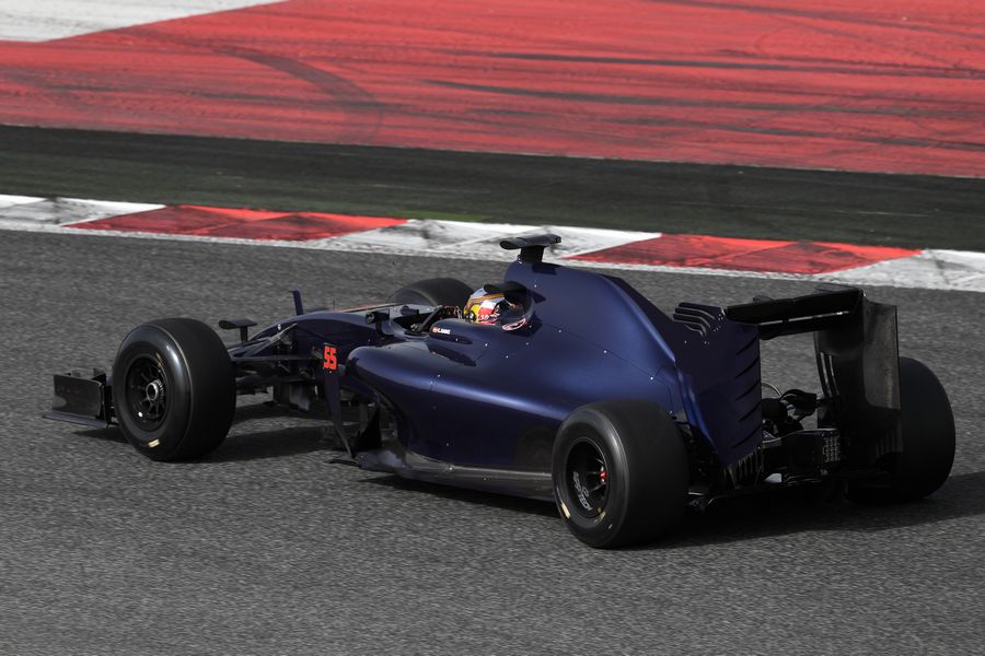 Carlos Sainz on track in the STR11