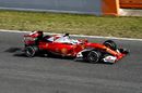 Sebastian Vettel on track in the Ferrari SF16-H