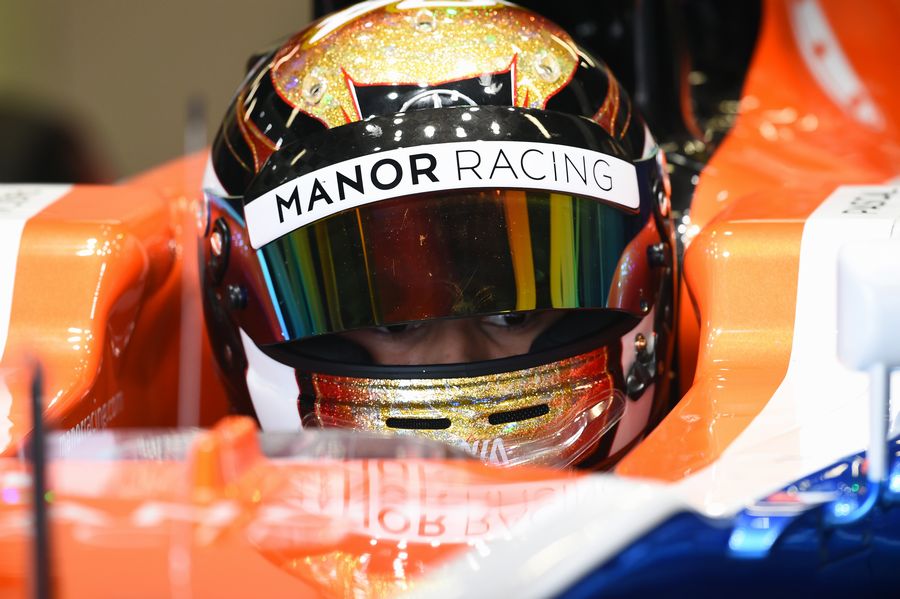 Pascal Wehrlein in the Manor MRT05 cockpit