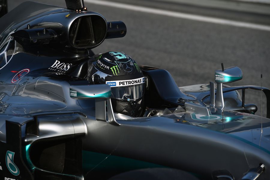 Nico Rosberg in the Mercedes cockpit