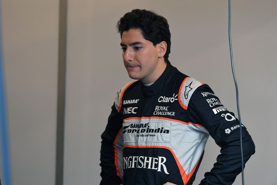 Alfonso Celis in the Force India garage