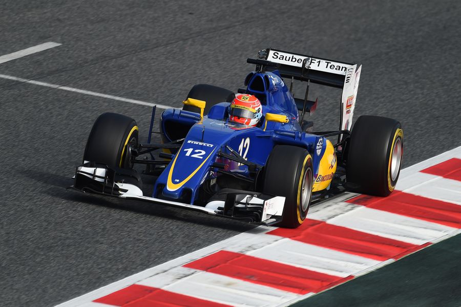 Felipe Nasr in the Sauber C34