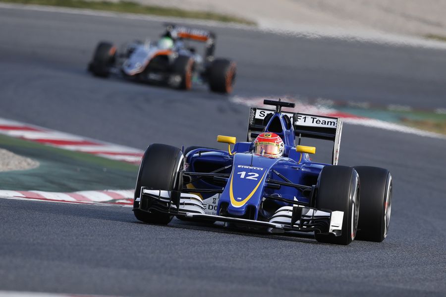 Felipe Nasr on track in the new C35