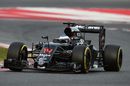 Fernando Alonso tests soft tyres