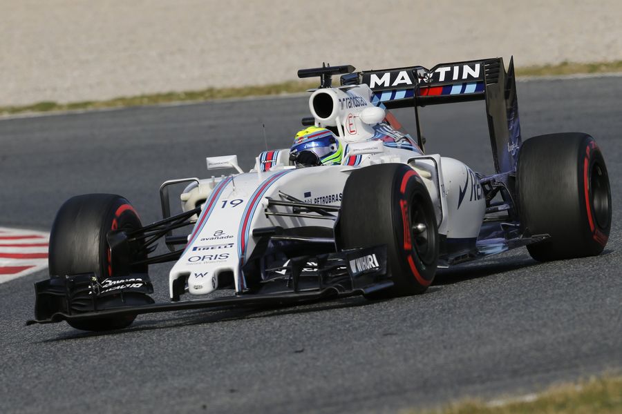 Felipe Massa on a super-soft tyre run