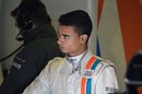 Pascal Wehrlein in the Manor garage