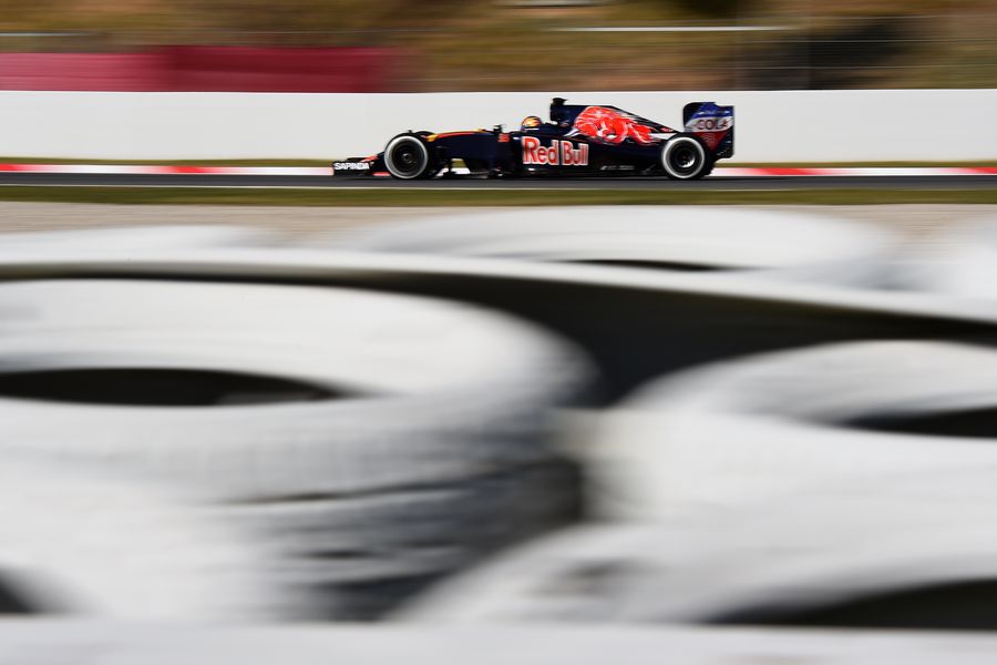 Carlos Sainz on track in the STR11