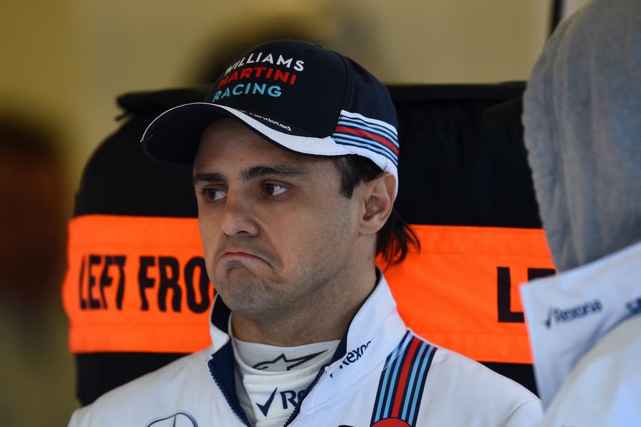 Felipe Massa look glum with poor condition