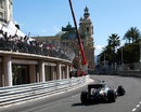 Bruno Senna makes his way around the Monaco circuit