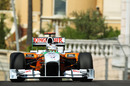 Adrian Sutil tops the hill at Beau Rivage