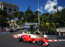 Fernando Alonso rounds the Loews hairpin