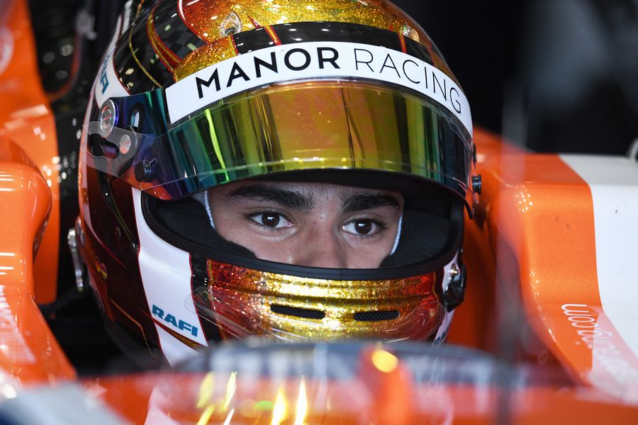 Pascal Wehrlein in the Manor cockpit