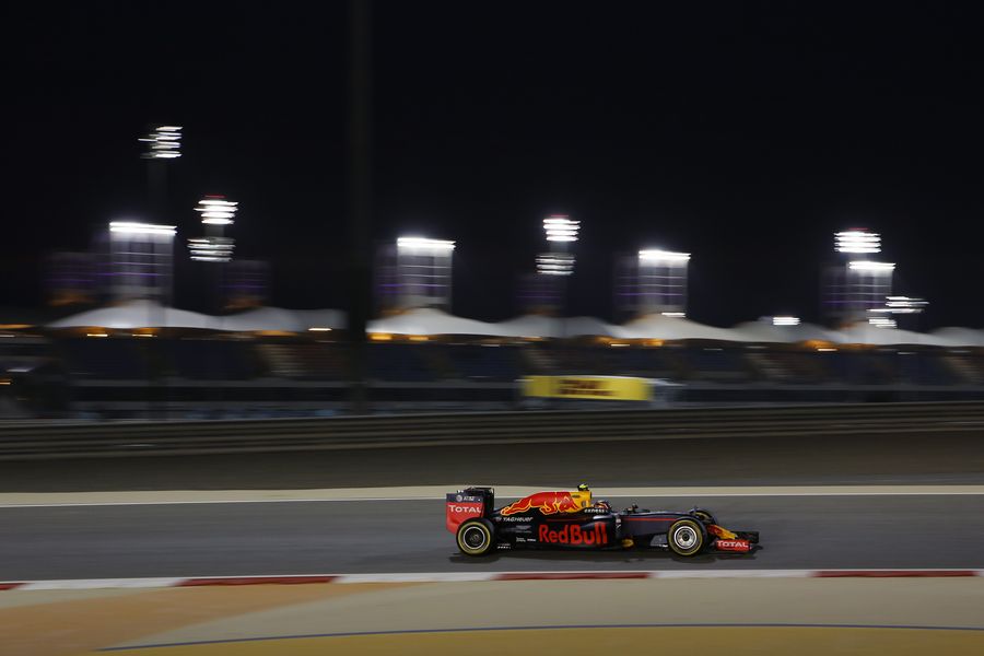 Daniil Kvyat on track in the Red Bull