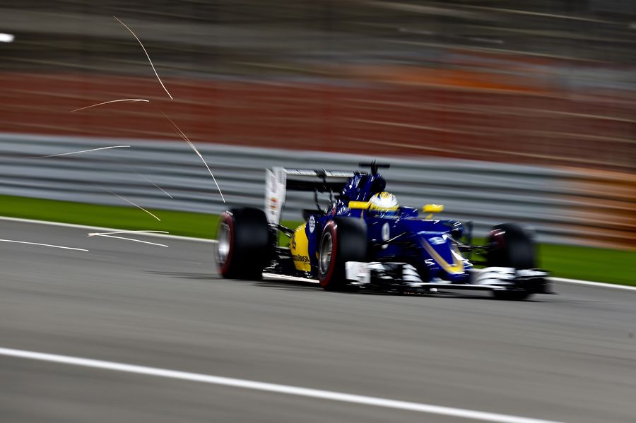 Marcus Ericsson pulls its pace from the Sauber