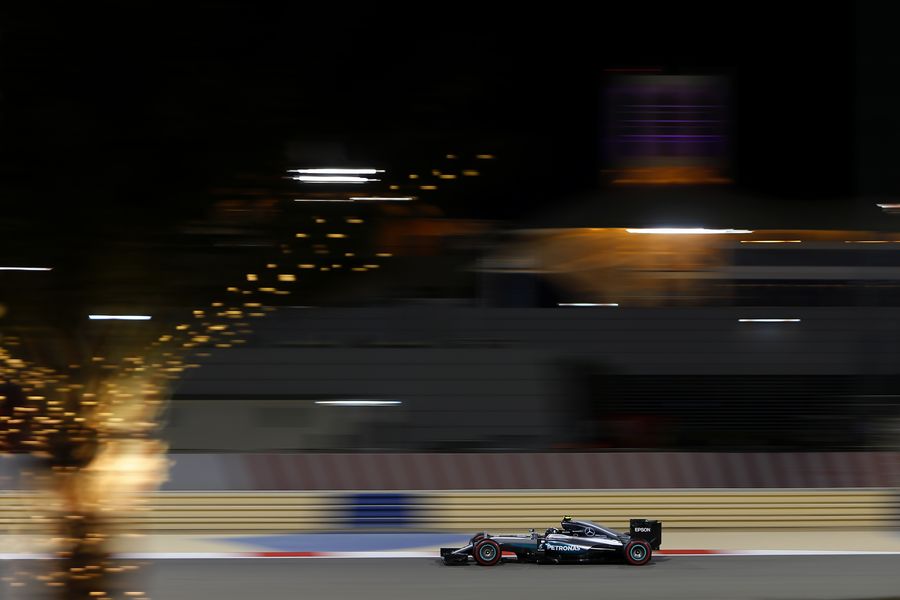 Nico Rosberg accelerates away