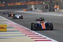 Pascal Wehrlein works hard to keep its pace