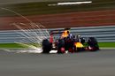 Daniel Ricciardo throw up sparks