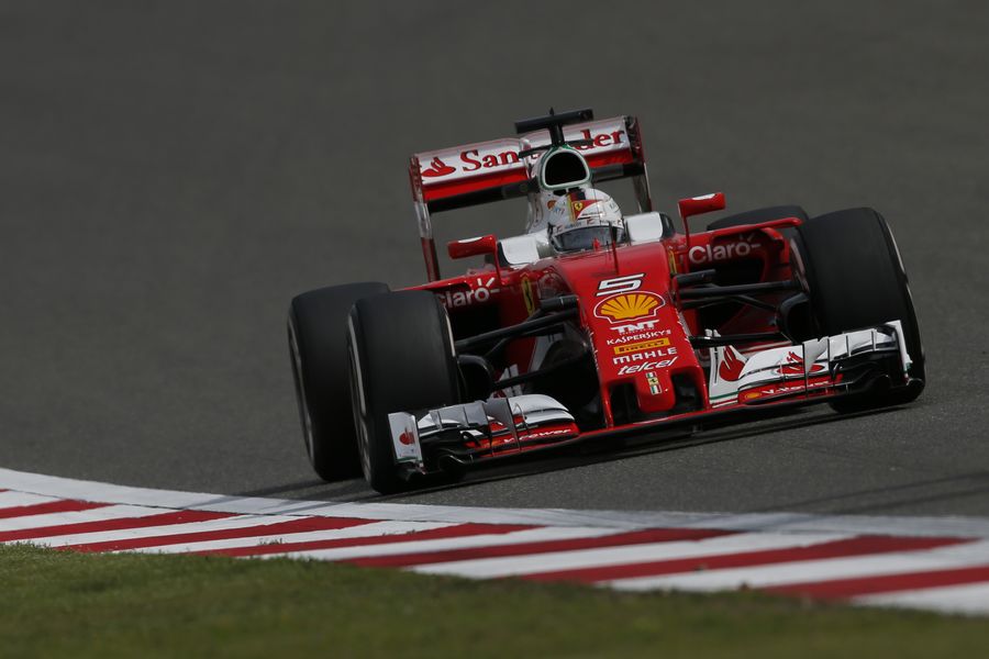 Sebastian Vettel focus on a long run
