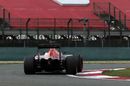 Carlos Sainz guides his Toro Rosso around the track