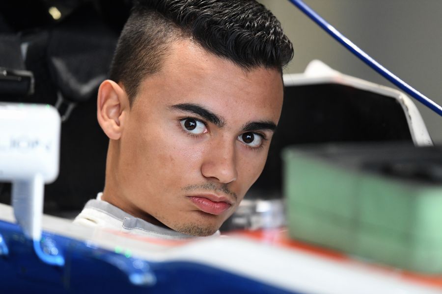 Pascal Wehrlein sits in the Manor cockpit