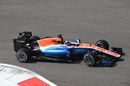 Pascal Wehrlein on track in the Manor