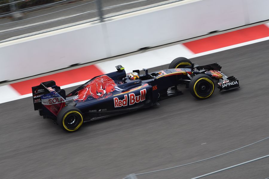 Carlos Sainz in the Toro Rosso