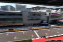Felipe Nasr gets the power down in the Sauber