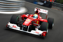 Felipe Massa accelerates out of the corner