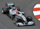 Michael Schumacher in action during the final practice session