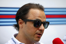 Felipe Massa answers questions from media