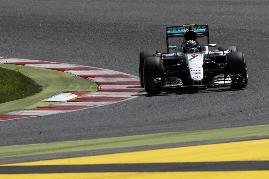 Nico Rosberg turns into the corner