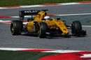 Kevin Magnussen on track in the Renault 