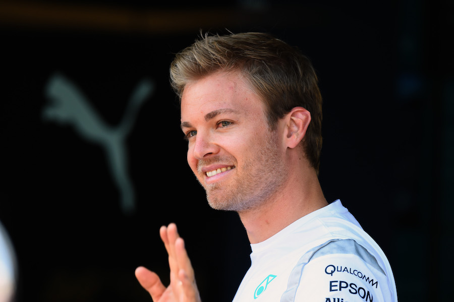 Nico Rosberg waves to fans