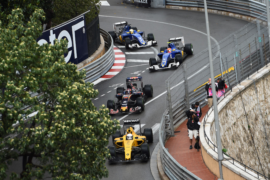 Kevin Magnussen leads the pack