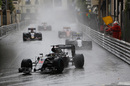 Fernando Alonso on wet tyre in rain