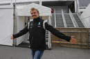 Nico Rosberg poses for the photographers 