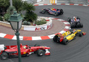 Mark Webber leads team-mate Sebastian Vettel